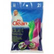 DUET 2-PACK REUSABLE LATEX, MEDIUM