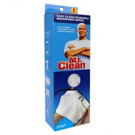 Hair Dirt NEW Mr Clean Microfiber Clothes Package of 3 13.75" x 12.875" Dust 